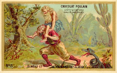 Sinbad and the Old Man of the Sea by French School